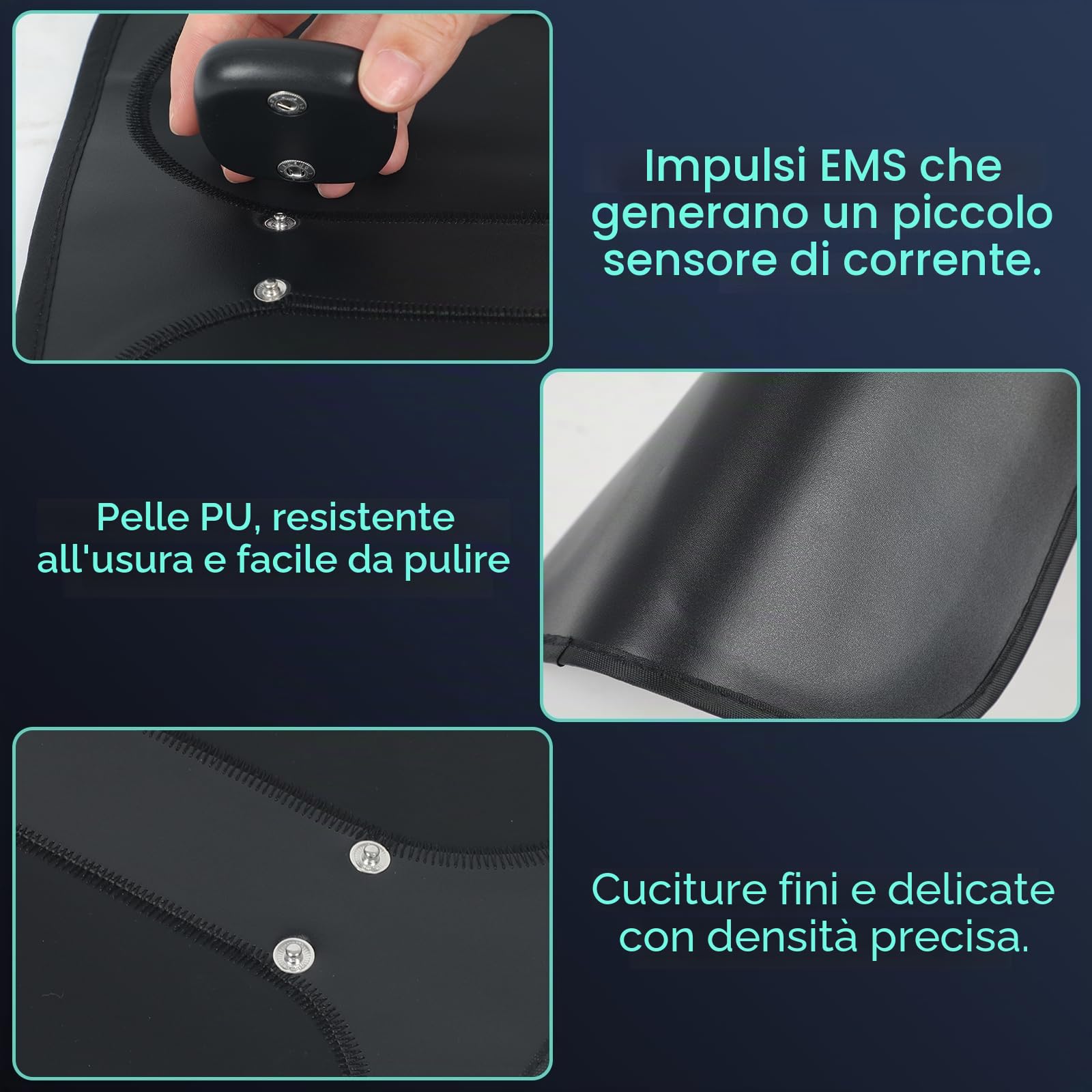 EMS, massaggiatore per piedi con telecomando, 10 modalità e 30 intensità, massaggiatore elettrico per piedi, tappetino portatile per massaggio intelligente per circolazione sanguigna e sollievo