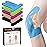 PreCut Kinesiology Tape for Knees, 24PCS Waterproof KTQUICK Knee Tape for Knee Pain Relief Pre Cut, Original Cotton Athletic Knee Tape, Waterproof & Hypoallergenic Latex-Free for Sports(Blue)