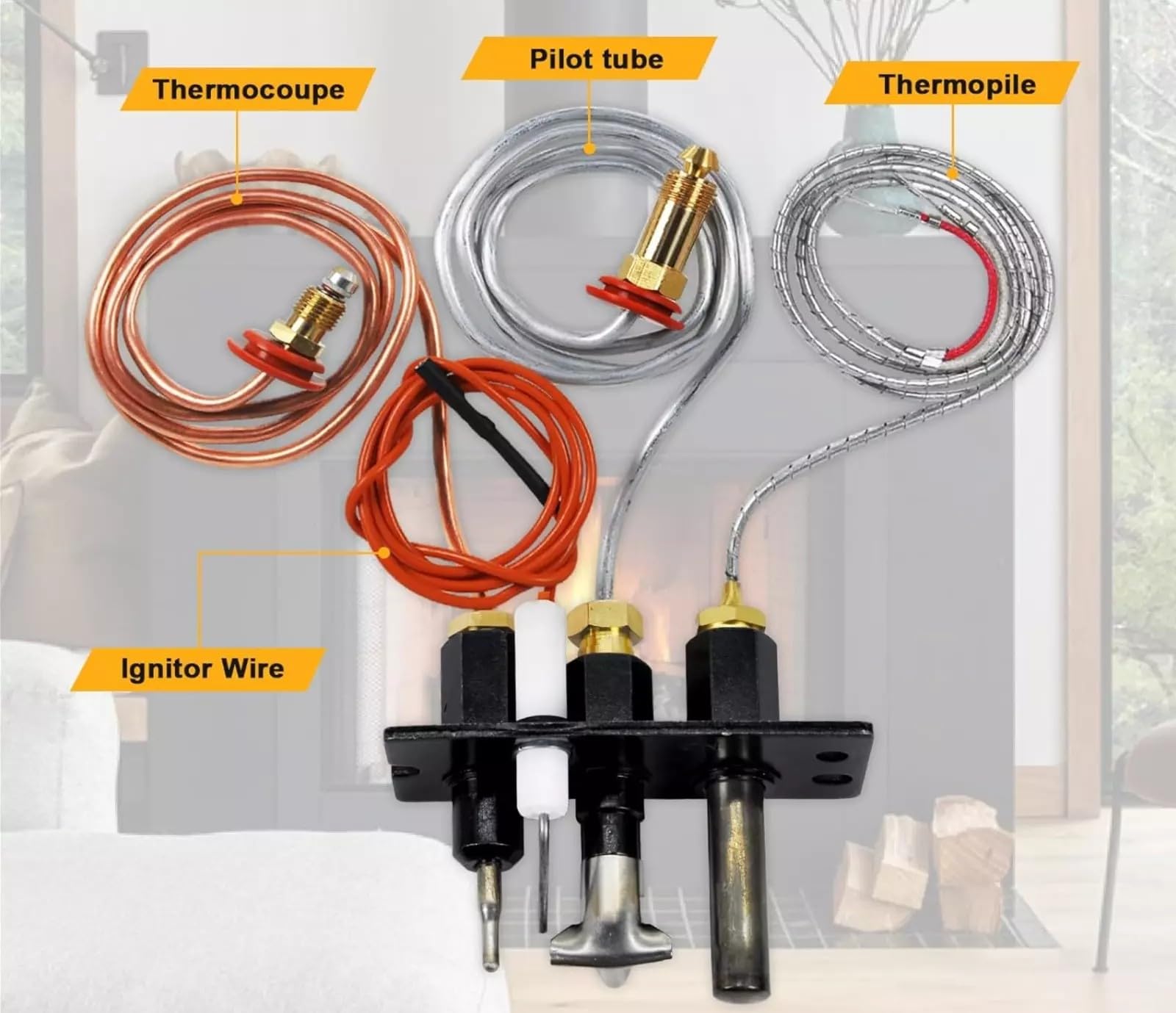 PACK OF TEN Heat & Glo Thermopile Part # 2103-512 SAME DAY - Foto 9