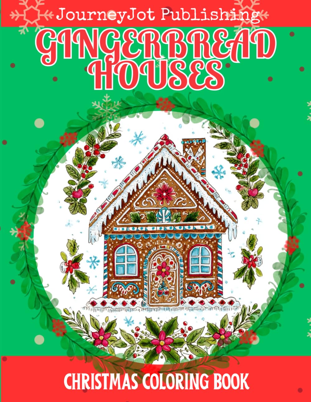Gingerbread Houses Christmas Coloring Book
