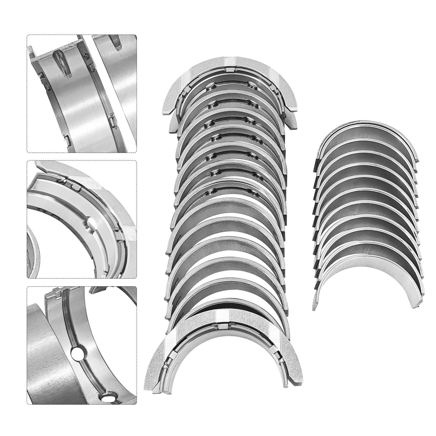 77952600 Pleuellager und 77953600 Hauptlager mit Schrauben für N57D30 Motoren Kompatibel mit BMW 3er 330d 335d 4er 430d 5er 530d 535d X3 X5 X6 xDrive 30d 40d