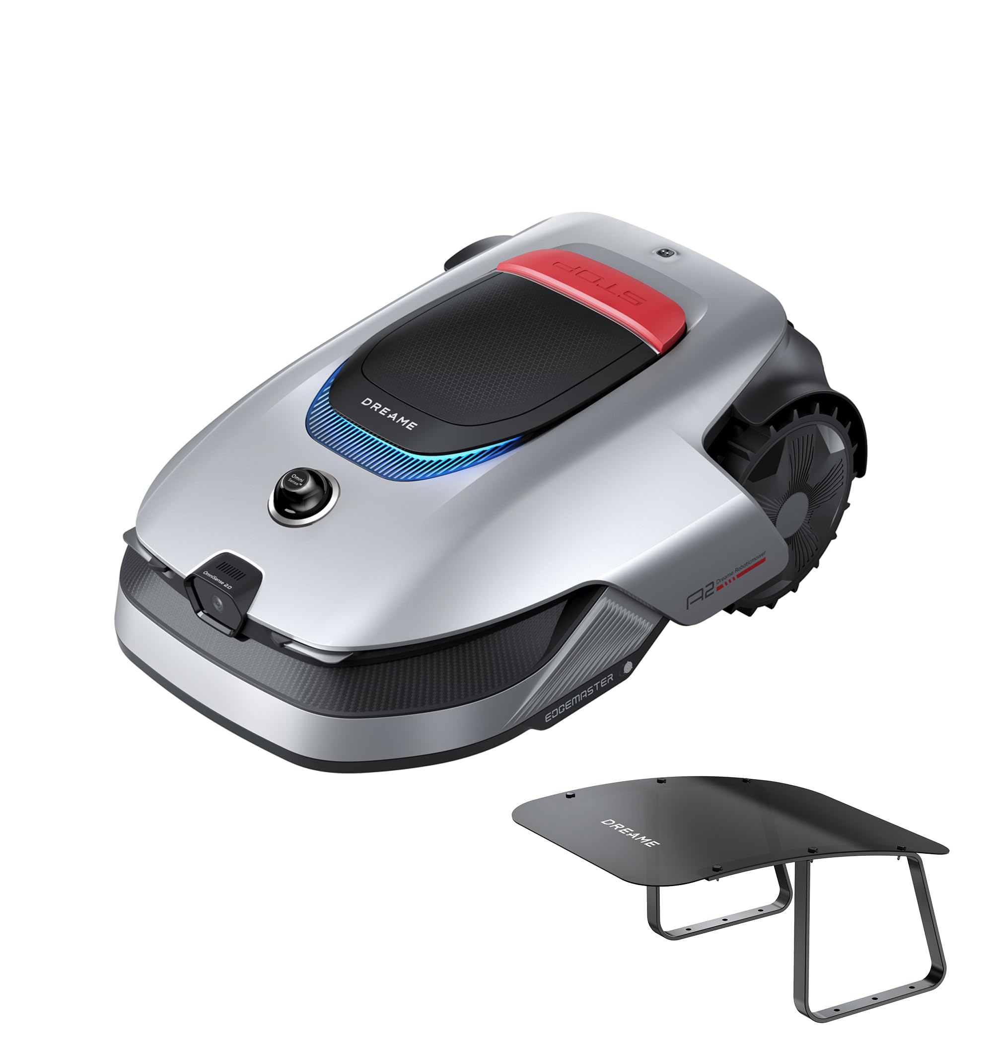 DREAME A2 1200 Tosaerba robotico – Connessione Wireless Senza RTK, per 1200 m², LiDAR 3D a 360° e Visione AI, Taglio di Precisione EdgeMaster da 5 cm + Garage per Robot Tagliaerba