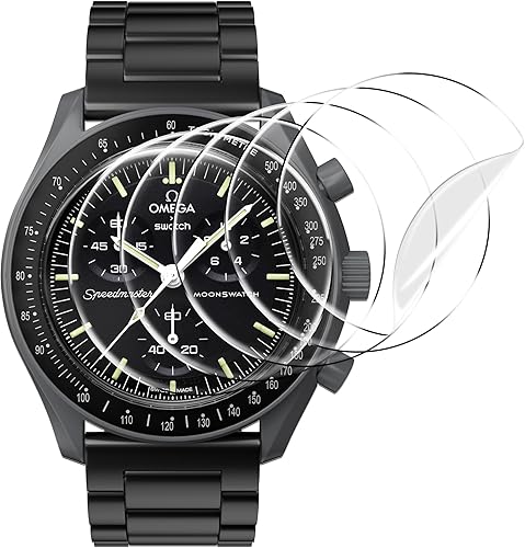 Protector de cristal para Moonswatch, protector de pantalla de TPU suave antiarañazos, compatible con Swatch Omega Moonwatch, funda protectora de
