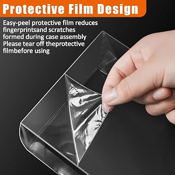 Plastic Case Protector for Pokemon Booster Box Case - Booster Box Display Case Protector - Compatible with Pokemon Booster Box - 0.5mm Thick – 6 Pack