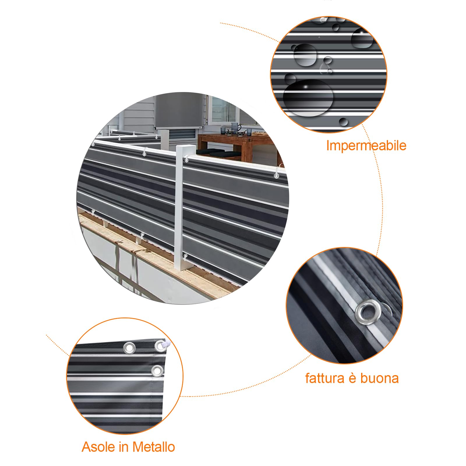Rete Ombreggiante YMYNY, Schermo Per Serra Con Perforazioni, Rete Di Protezione UV Per Pergola Recinzione Nera Per La Privacy Rete Ombreggiante Con Perforazioni 2x4 M 87686653