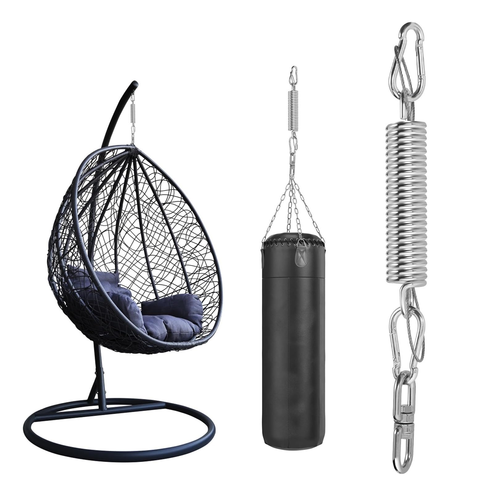 Ressort de suspension chaise suspendue balançoire hamac acier 265lbs