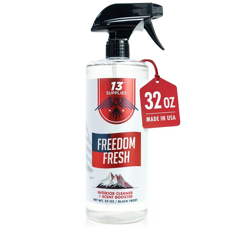 Limpador Spray para Interior Automotivo 13 Supplies Freedom Fresh Black Frost, 946 mL