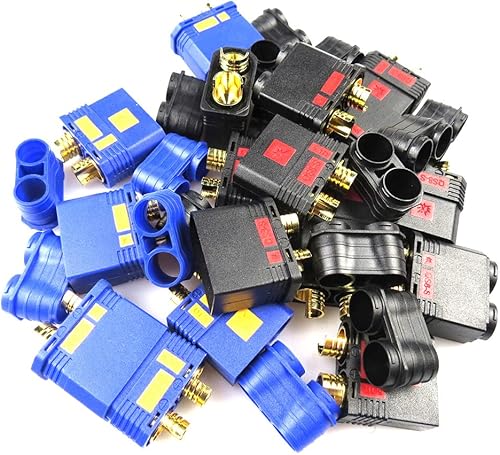 Miniatura 8 de Xiangtat QS8-S - Conector de batería resistente, conector dorado antiestacionamiento, enchufe de alimentación grande para RC Car Plant Protection