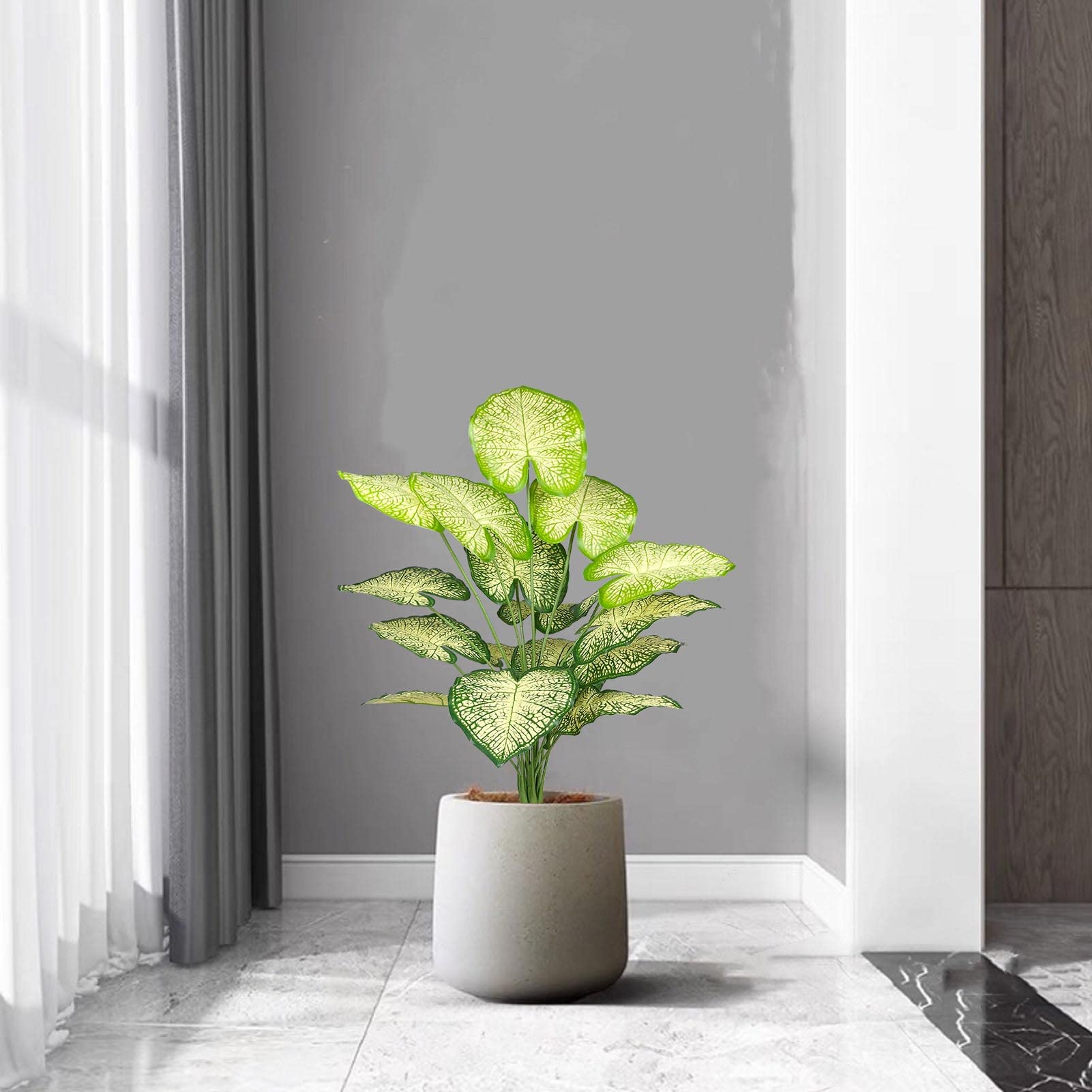 Plante Artificielle Oiseau De Paradis AIVORIUY - 80cm Faux Palmier Tropical - Décor Intérieur/Extérieur