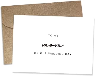 Wedding Day Card for My Mom, To My Mom On Our Wedding Day Card, Mom Of The Bride/Groom Gifts. （Mom B）
