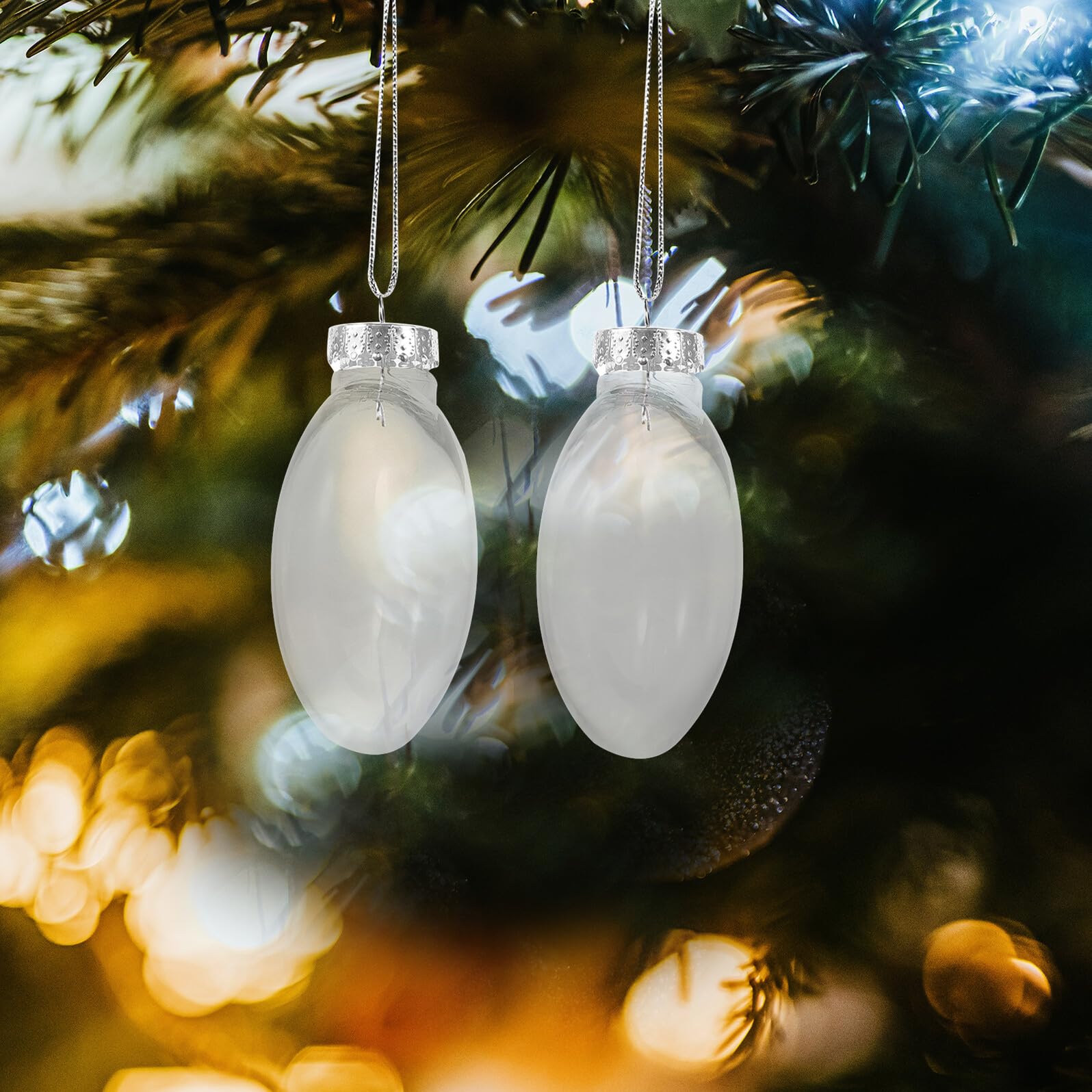 IMIKEYA 30pezzi Palline Decorative Trasparenti Plastica Riempibili per Natale Artigianato e Decorazioni Fai da Te Infrangibili e Leggeri per Alberi di Natale e Feste
