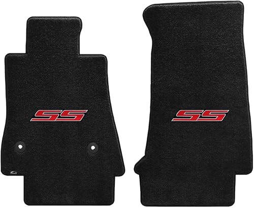 Lloyd Mats Camaro Red SS Logo Ebony Ultimat 2 Pc Mat Set (2016)