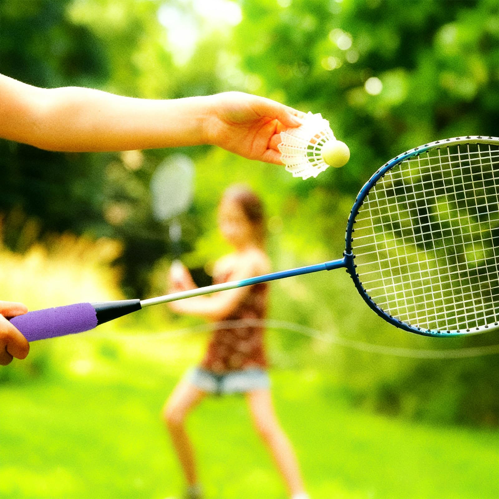 8 pièces de bande de poignée pour raquette de badminton, bande de poignée autocollante antidérapante, bande de poignée pour raquette de tennis de rechange pour tennis, badminton et squash