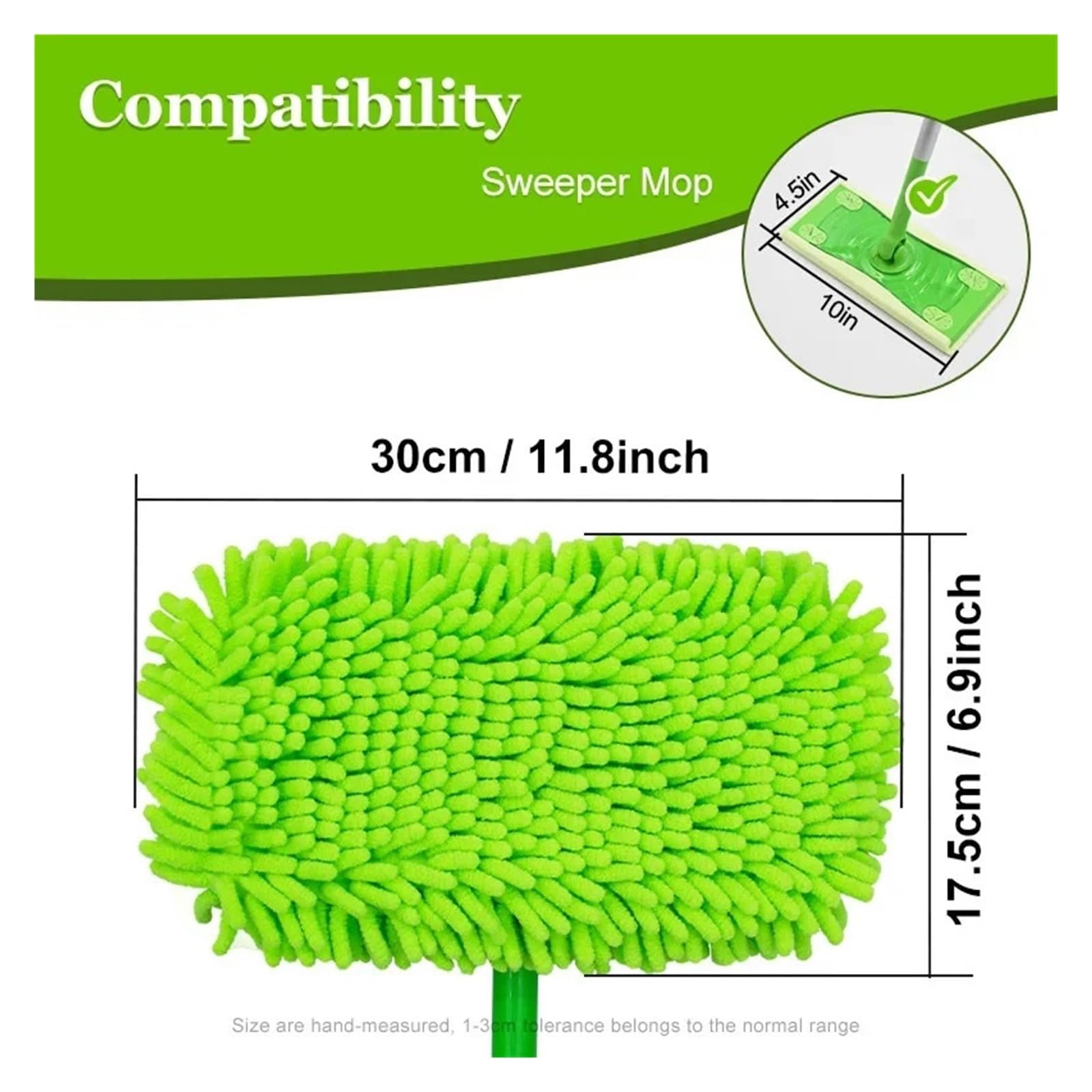 Almohadilla de Repuesto, Compatible con Limpieza Suelos, 2 uds