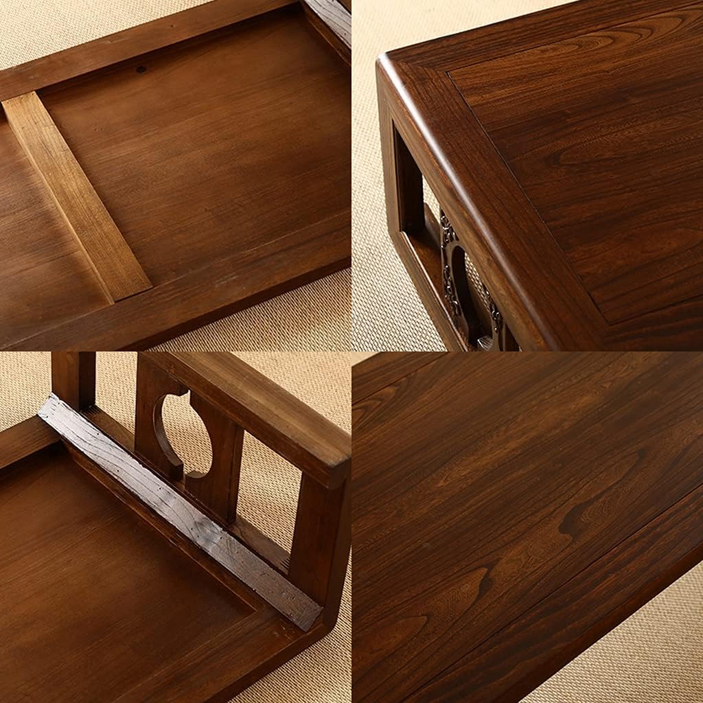 ExpressLeopard Coffee Tables Rustic End Table 704530cm Nut-brown