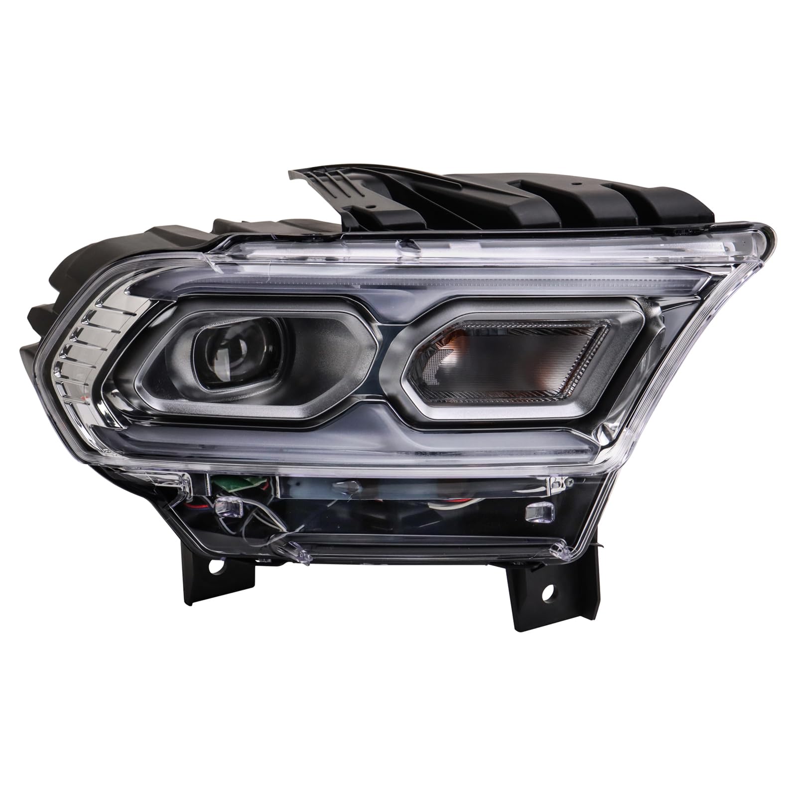 TRQ Passenger Side Headlight Assembly Compatible with 2021-2024 Dodge Durango With Standard Headlights CH2503343