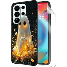 for Samsung Galaxy S26 Ultra Lightweight Soft TPU Phone Case | Shockproof Full Body Protection Cover for Samsung Galaxy S26 Ultra,Wireless Charging,Glowing Floral Ghost