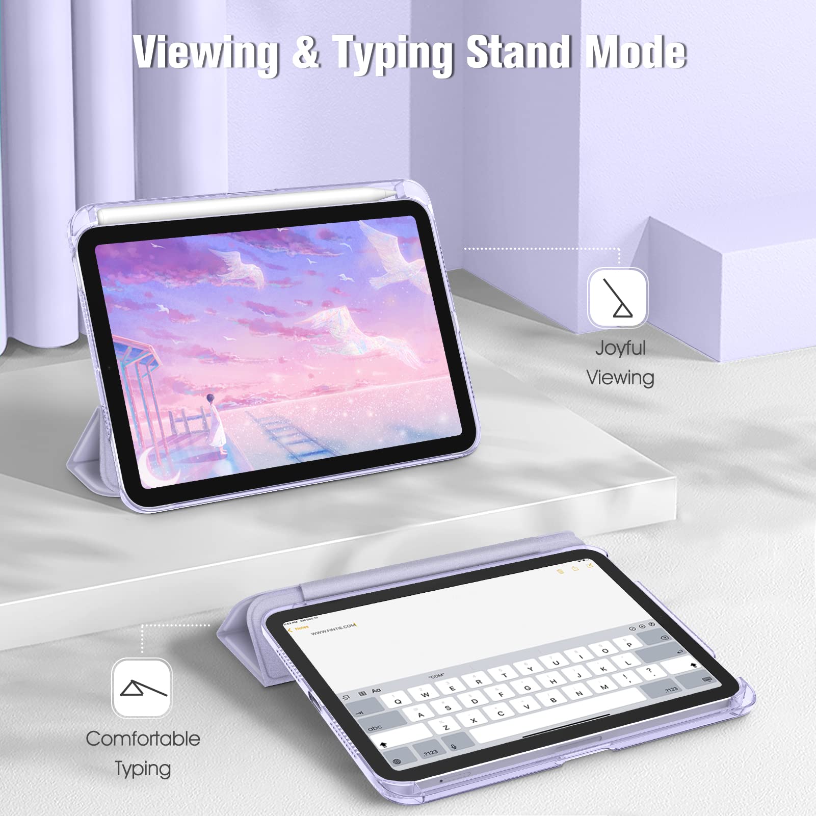 Amazon | Fintie iPad Mini 6 ケース 2021 8.3インチ 第6世代 半透明