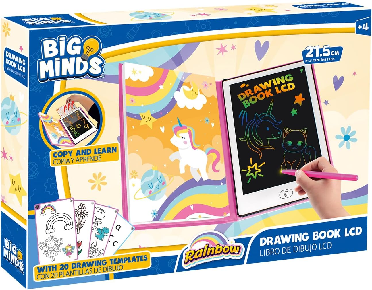 Pizarra mágica Big Minds Rainbow con 20 plantillas por 24,99€