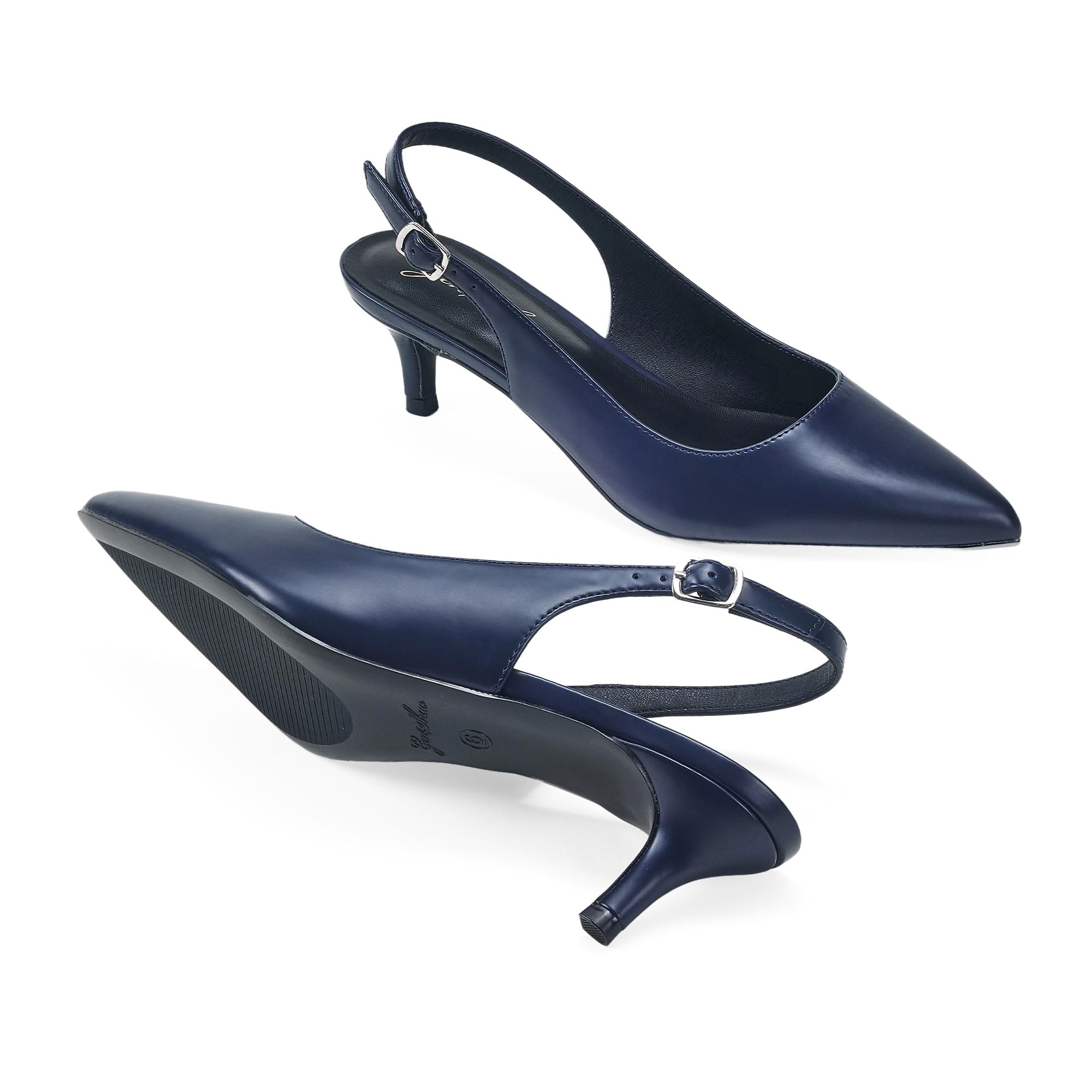 GENSHUO - Scarpe décolleté da Donna, con Tacco Alto a Spillo, Stile Sexy, Slip on, da Festa