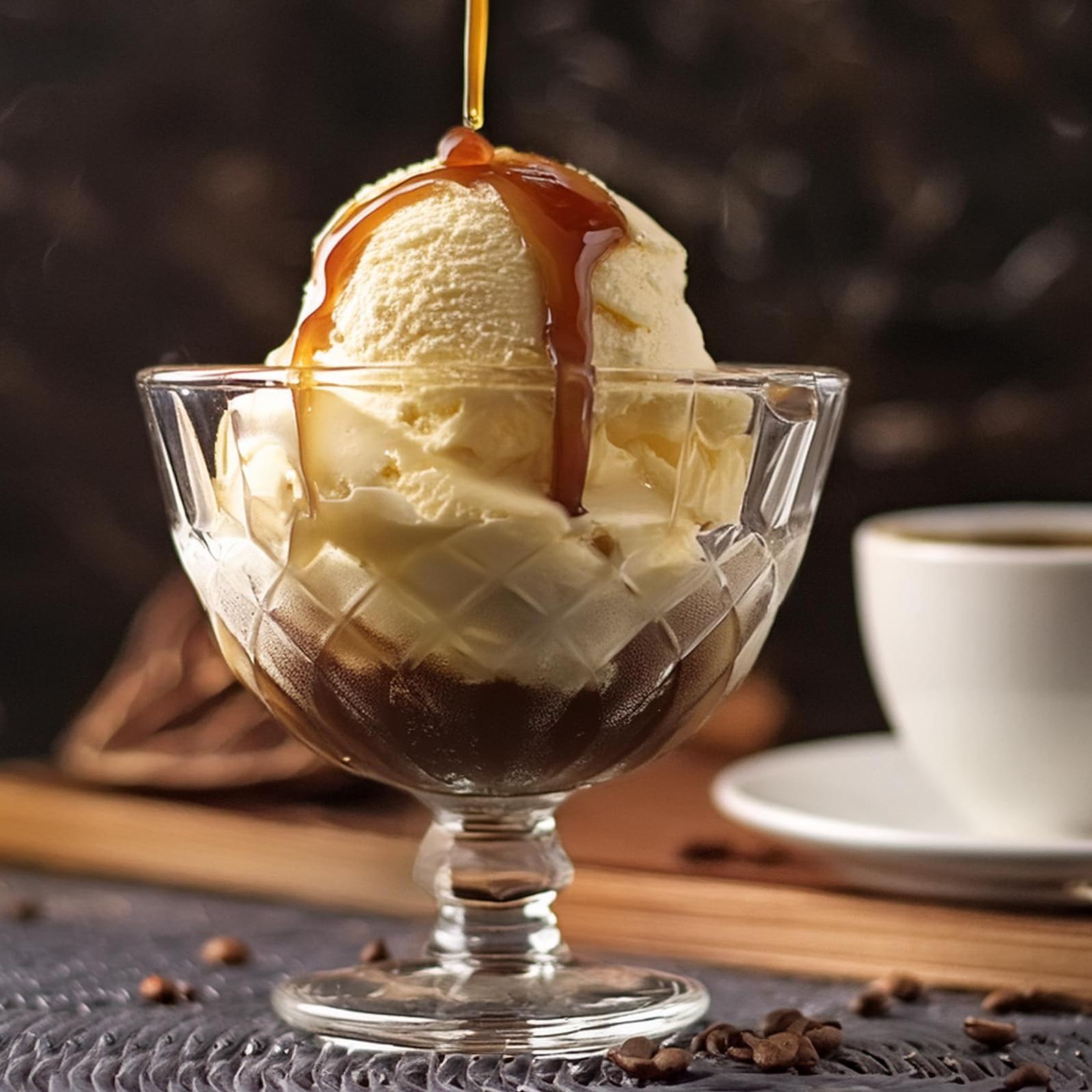 Glasmark KROSNO 1992 Coppa Vetro Per Dessert Gelato Set Di 6 Coppe 300 ml Transparente Per Casa Ristorante Ricevimenti Adatto Alla Lavastoviglie