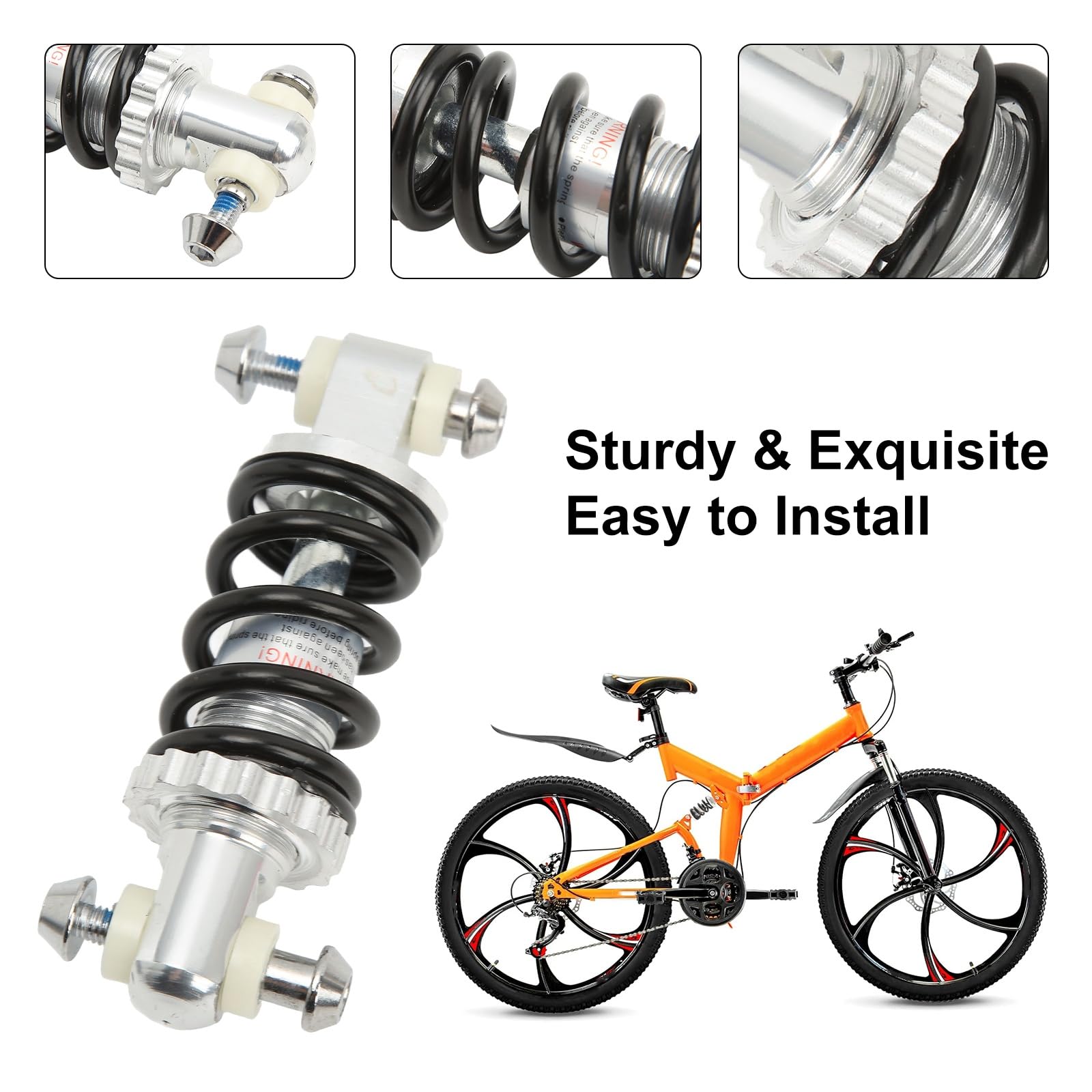 Ammortizzatore Posteriore Sella Mountain Bike Unisex-Adulti, 150 mm, 300 Libbre