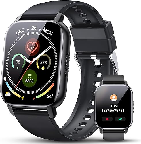Miniatura 12 de Reloj inteligente con Alexa integrado, pantalla táctil HD de 1.83 pulgadas, rastreador de actividad física con llamadas Bluetooth, reloj de fitness
