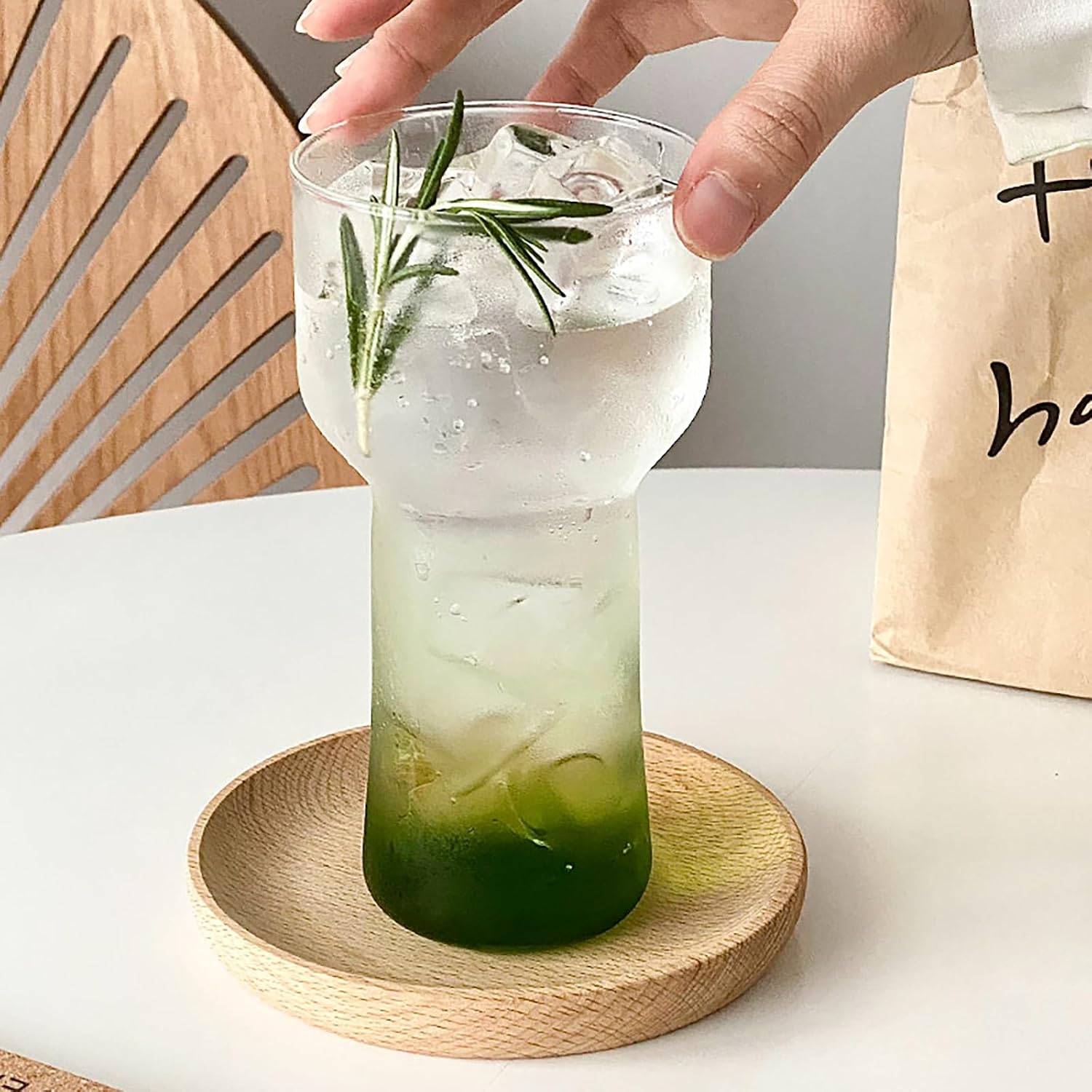 Tempered Glass Cocktail Glasses, 15oz