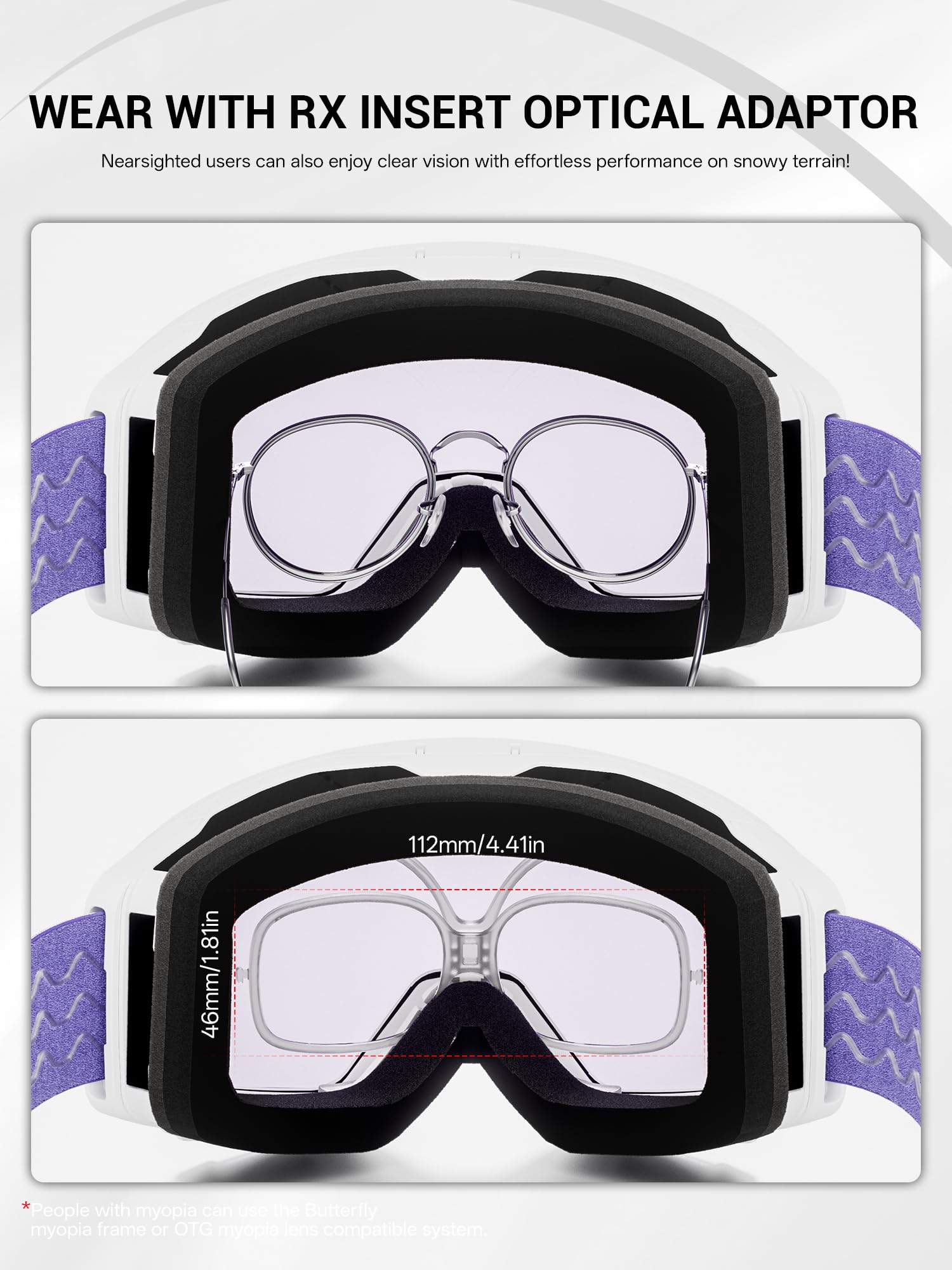 KAPVOE Maschera da Sci con Lente Magnetica Ribaltabile UV400 K724 | Antinebbia e compatibile con casco per uomo, donna e ragazzi; ideale per sci, snowboard e pattinaggio su ghiaccio
