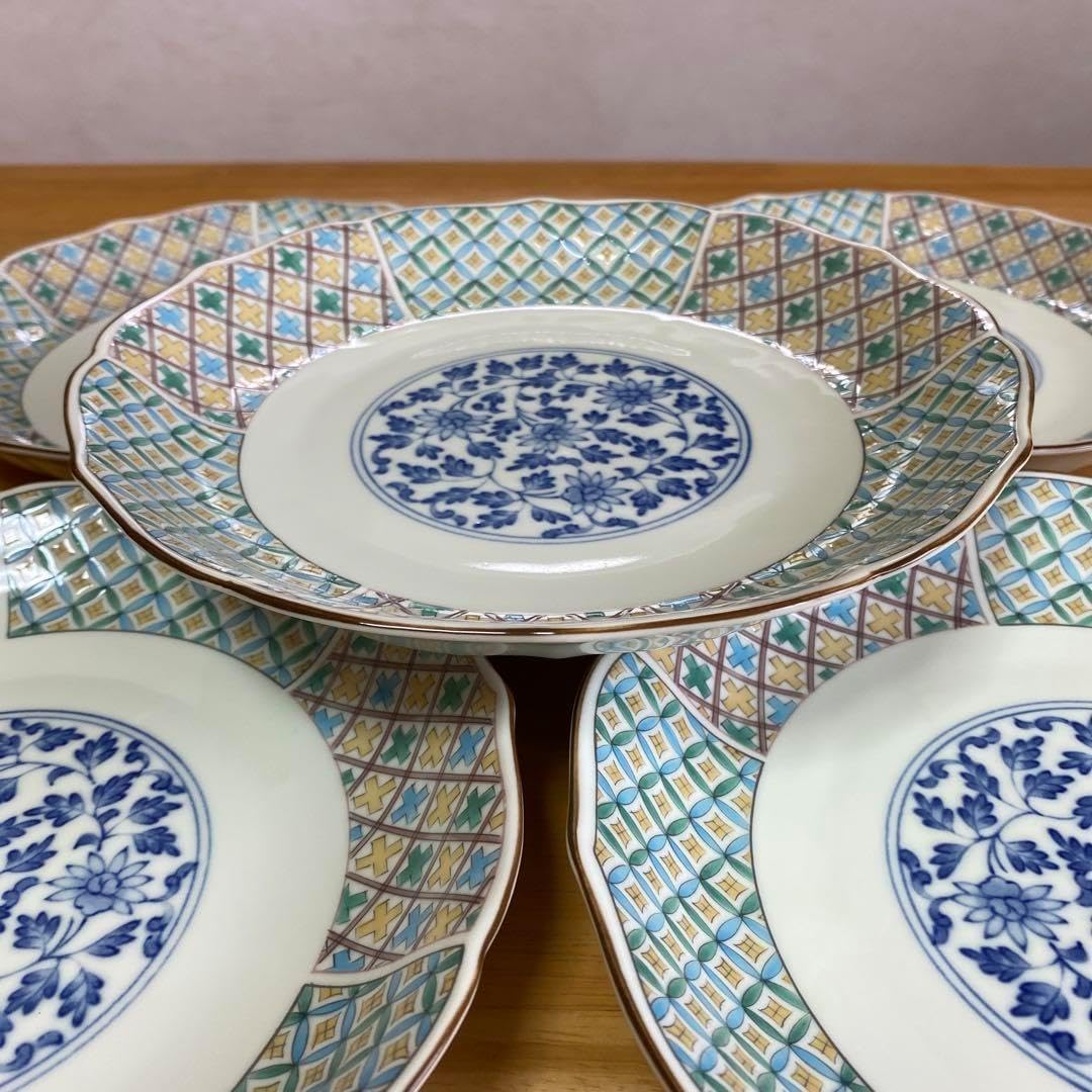 佐賀 有田焼 錦山つつじ紋皿 重要無形文化財 十四代柿右衛門 十四代柿