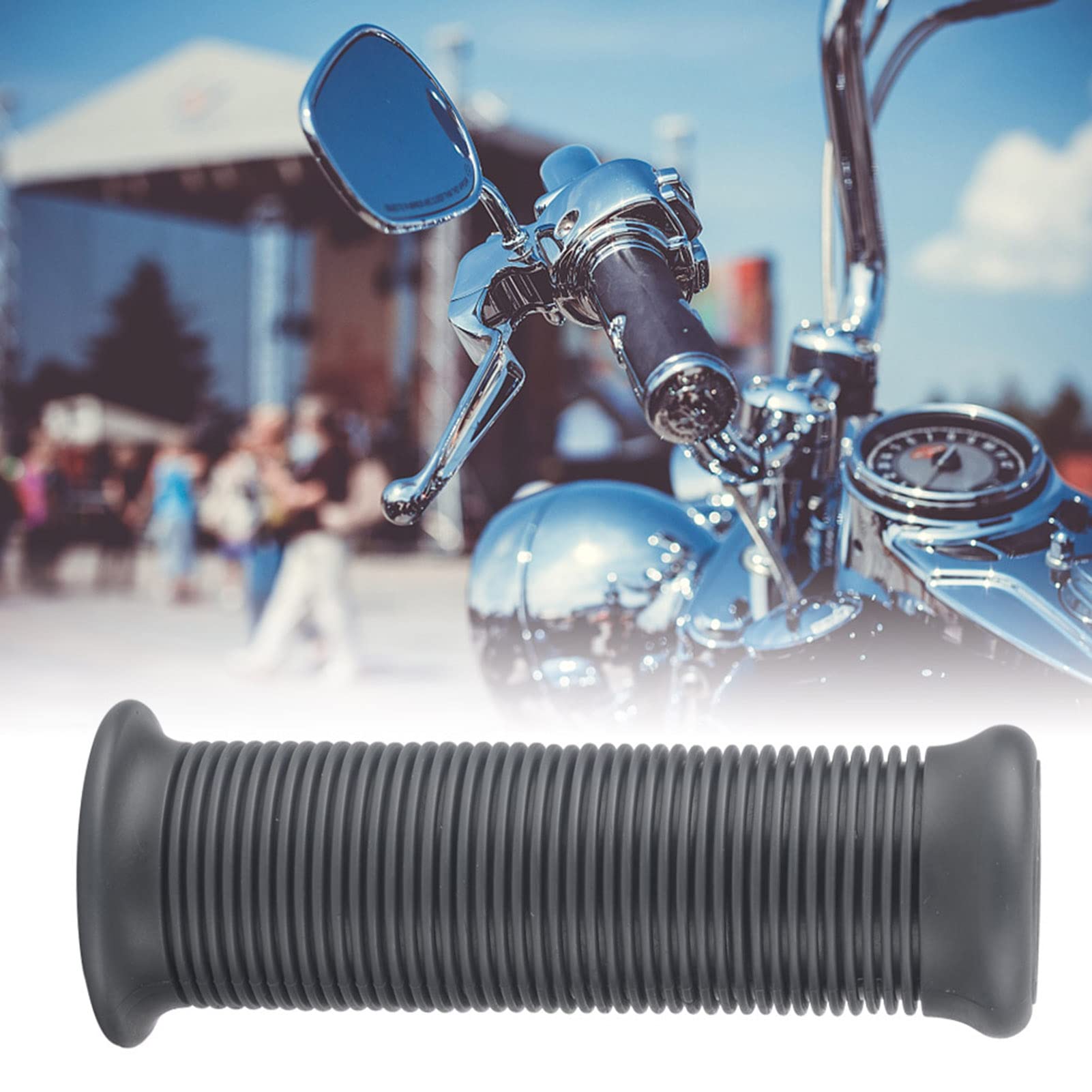 Ashata Guidon de moto 1 Pair Universal Motorcycle Grips 1 '' Billet Ashata Guidon de moto 1 Pair Universal Motorcycle Grips 1 '' Billet