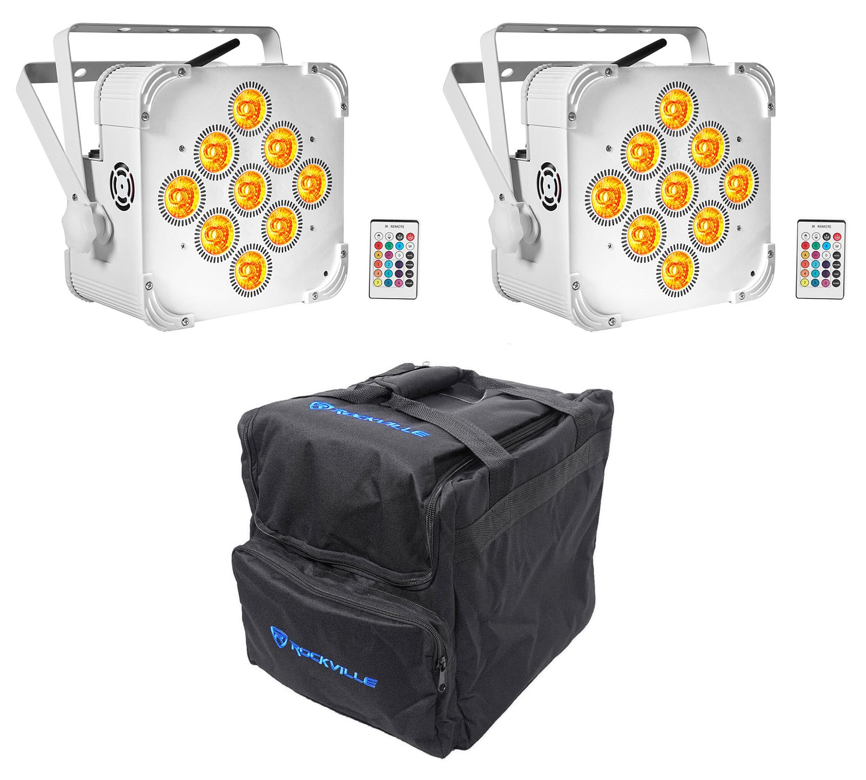 Amazon.com: Rockville Best PAR 60 White Bundle: (2) RGBWA+UV