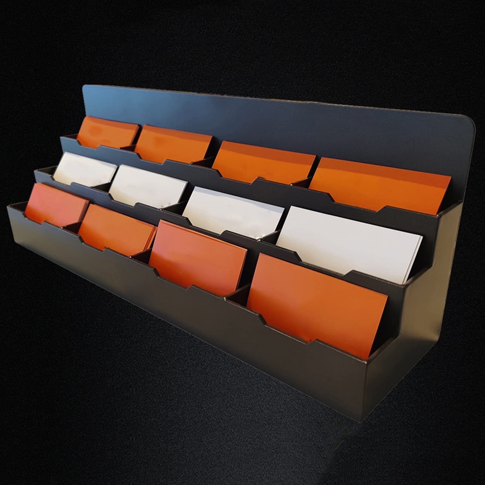 Étui pour cartes de visite, Porte-cartes de visite en métal multicolore 405x120x160mm(Silver)