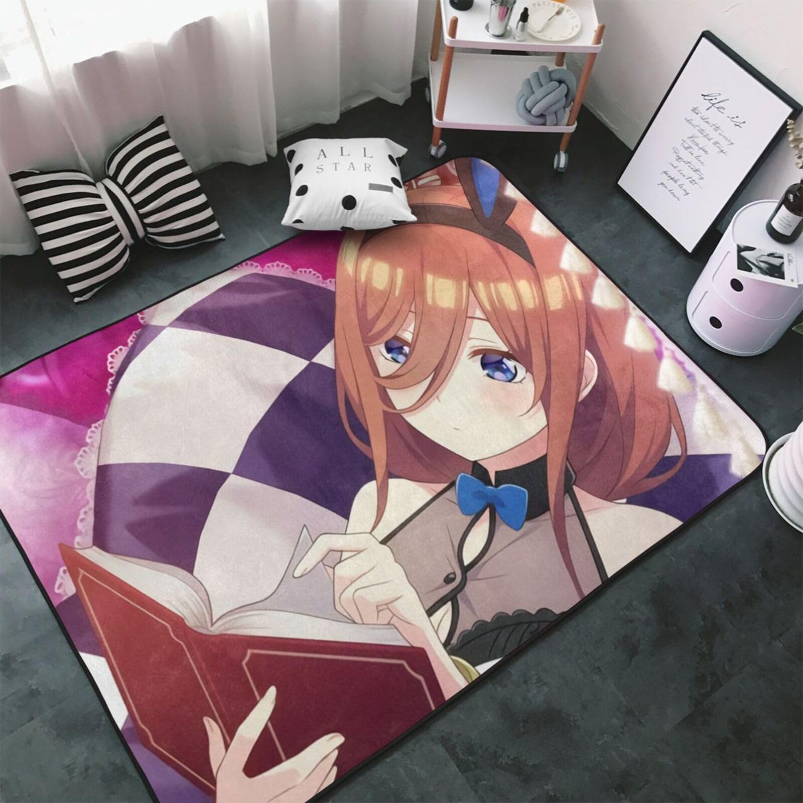 Amazon | ラグ マット カーペット 五等分の花嫁 中野三玖 低反発ラグ 