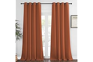 NICETOWN Blackout Burnt Orange Drapes: Enhance Your Living Space with Style and Functionality