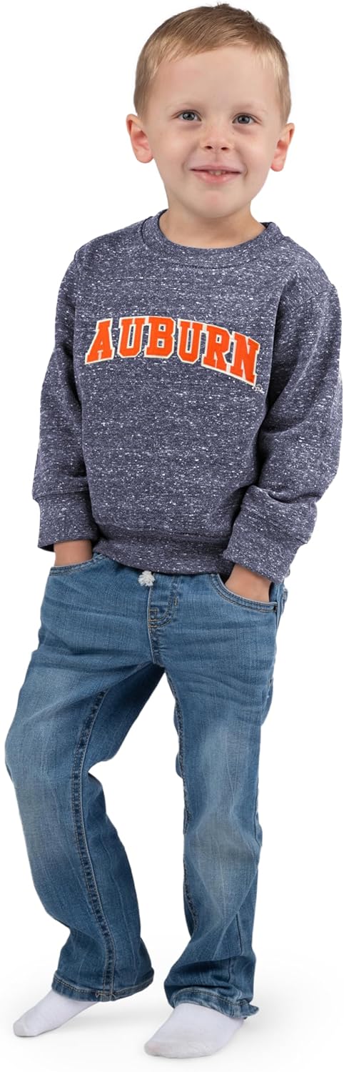 Little King NCAA Toddler Boys and Girls Crewneck Knobby Sweatshirt with Tackle Twill Letters-Team Colors 2T 3T 4T