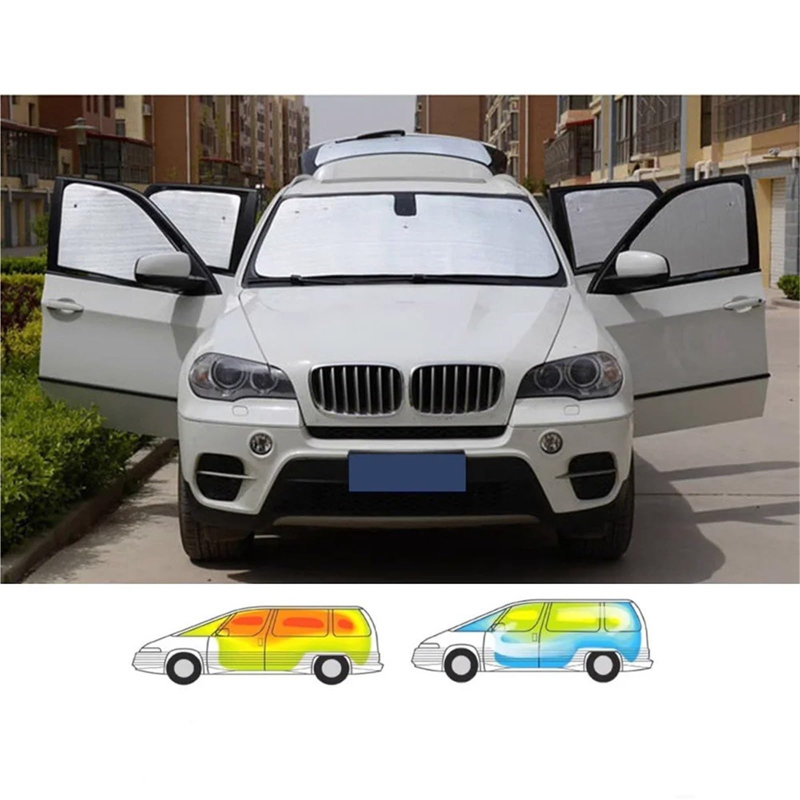 Parasol Parabrisas Coche Para Hyundai Para H-1 Para Cargo Para Imax Para Grand Para Starex Para TQ 2007-2023 Cubiertas Parasoles Parabrisas Trasero Alfombrilla Accesorios Coche Sol Sombra(Rear sunshad
