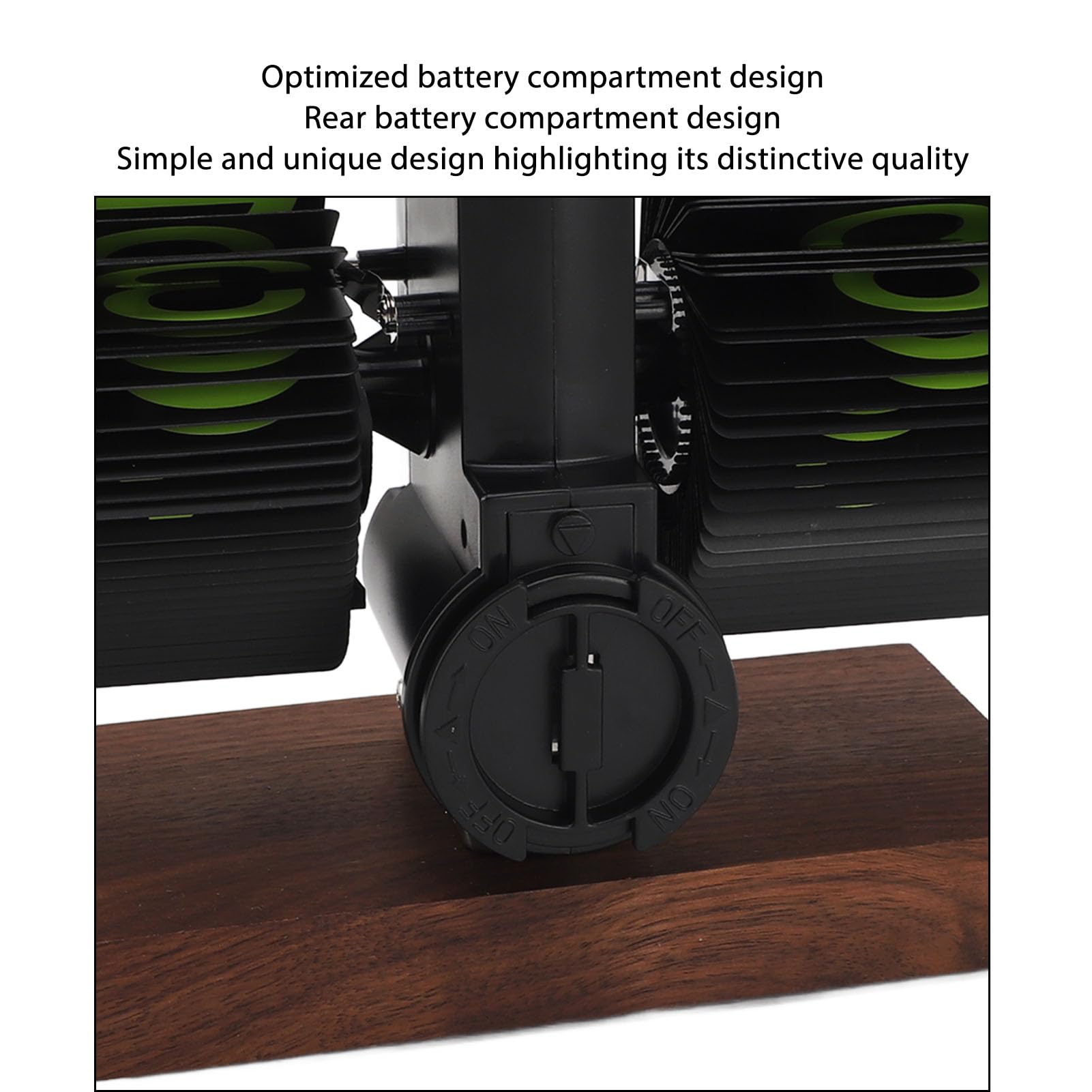 Rengue Reloj Digital con Tapa, Funciona con Pilas, Mecánico Retro, con Base de Nogal Negro y Cuerpo de Acero Inoxidable, Pantalla Grande de Fácil Lectura de 12 Horas para Escritorio, Oficina,