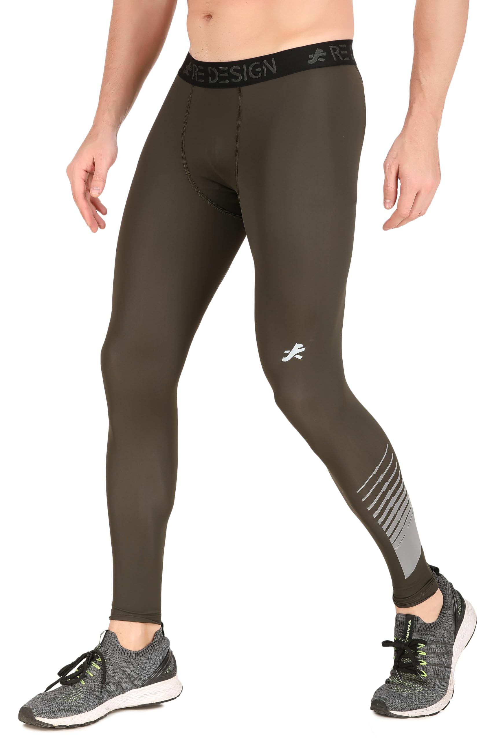 redesign apparels Men's Nylon Reflective Compression Pant for Running, Cycling, Gym and Other Sports-picture-43