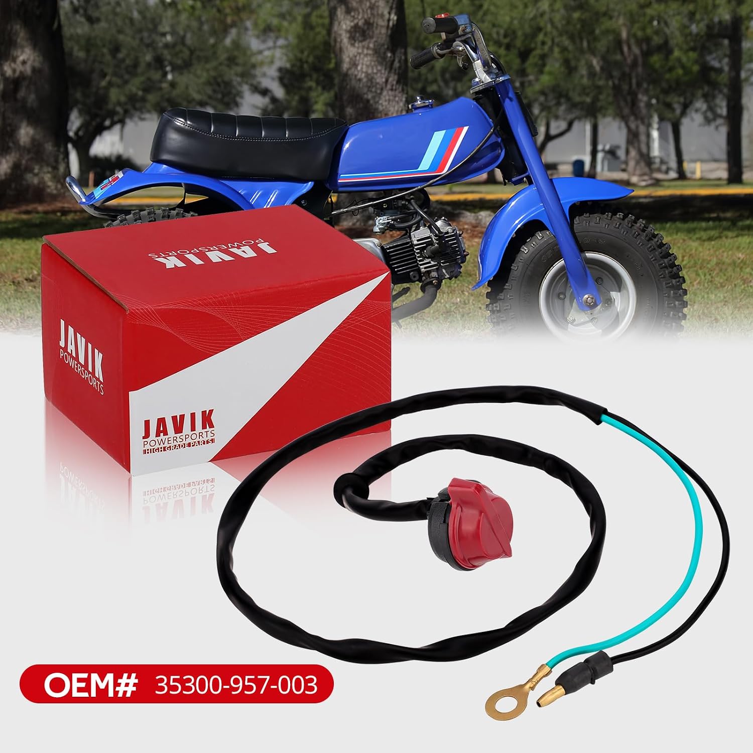 JAVIK Kill Stop On Off Switch for Honda ATV ATC70 1978-1985,O.E.M#35300-957-003