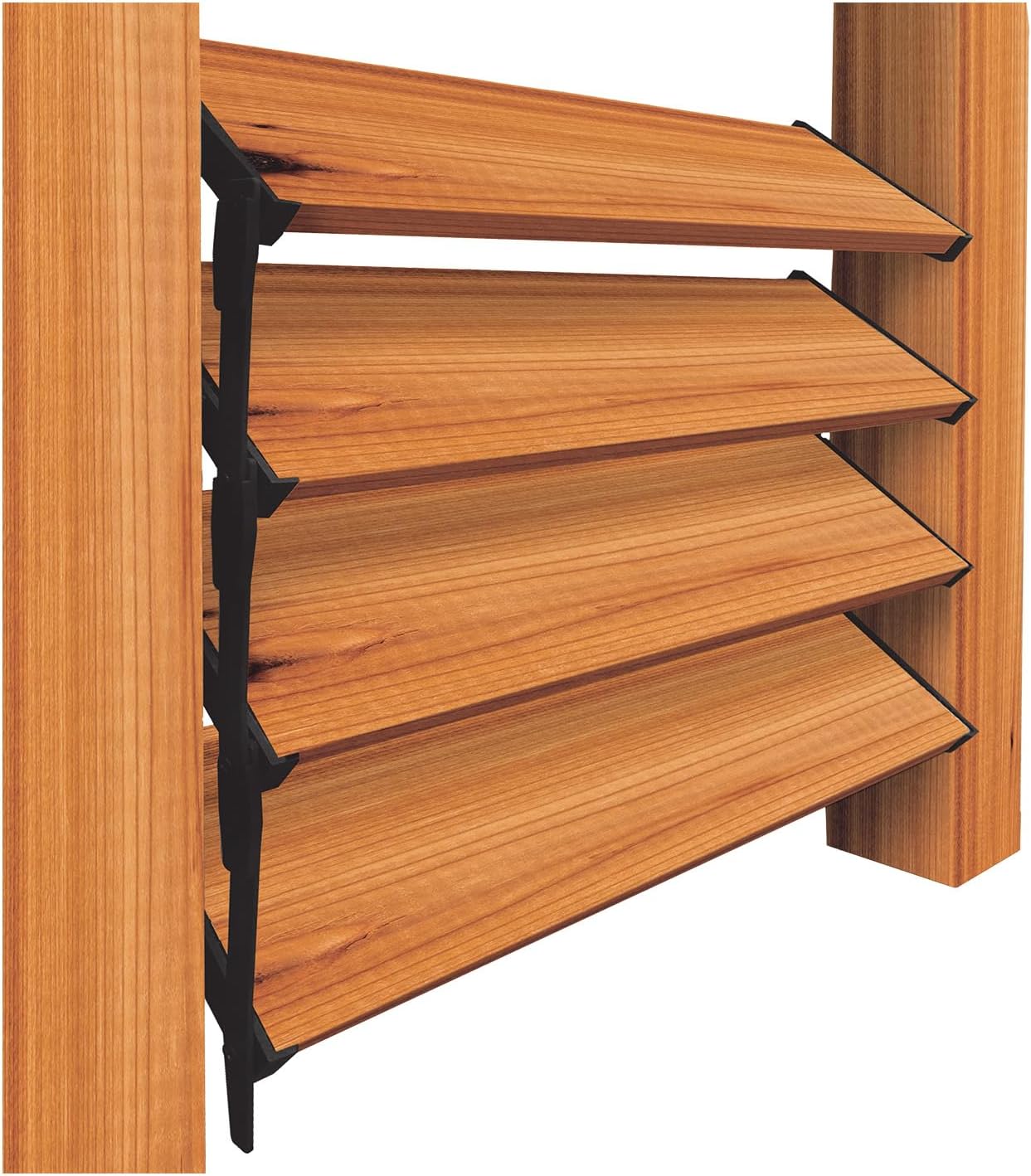 Nuvo Iron LSB48 Hardware System-Holds up to 11 Boards Louver, Black