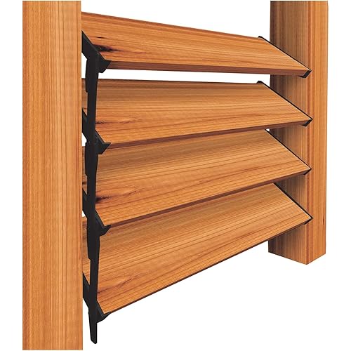 Nuvo Iron LSB48 Hardware System-Holds up to 11 Boards Louver, Black Designed for use of up to 48"W