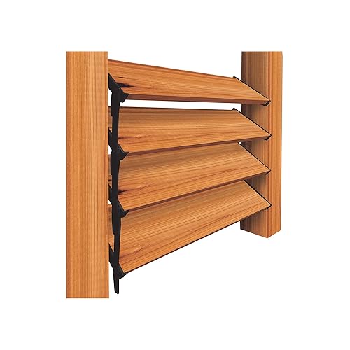 Nuvo Iron LSB48 Hardware System-Holds up to 11 Boards Louver, Black Designed for use of up to 48"W