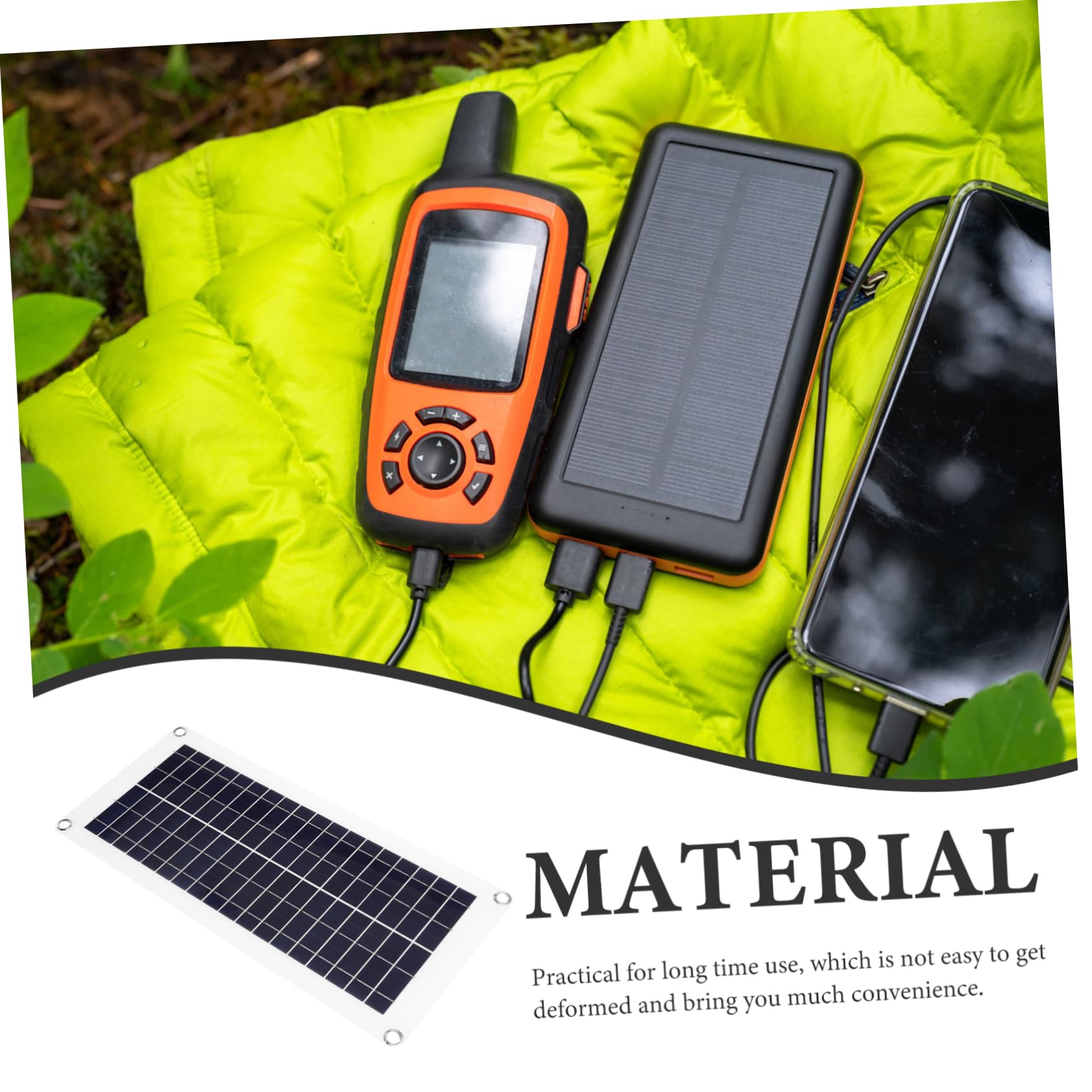 GALPADA Portable Solar Panel Charger Efficient Solar Power Bank for Mobile Devices Cars and Outdoor Use Lightweight and Compact Design for Convenient Charging