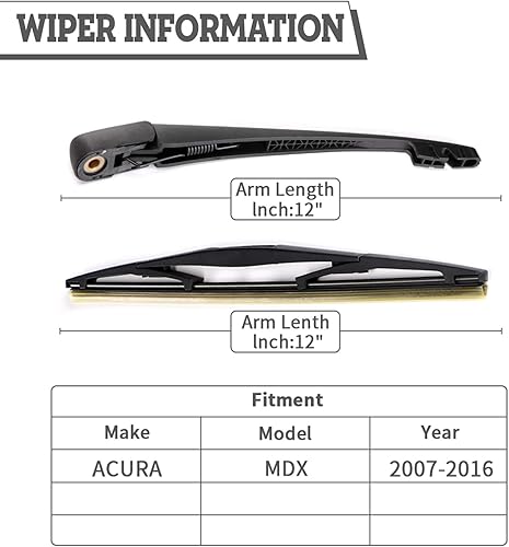 Vista 24 de Juego de tuercas de repuesto para limpiaparabrisas trasero para Jaguar F-PACE 2017-2022, conjunto de accesorios de cubierta del limpiaparabrisas