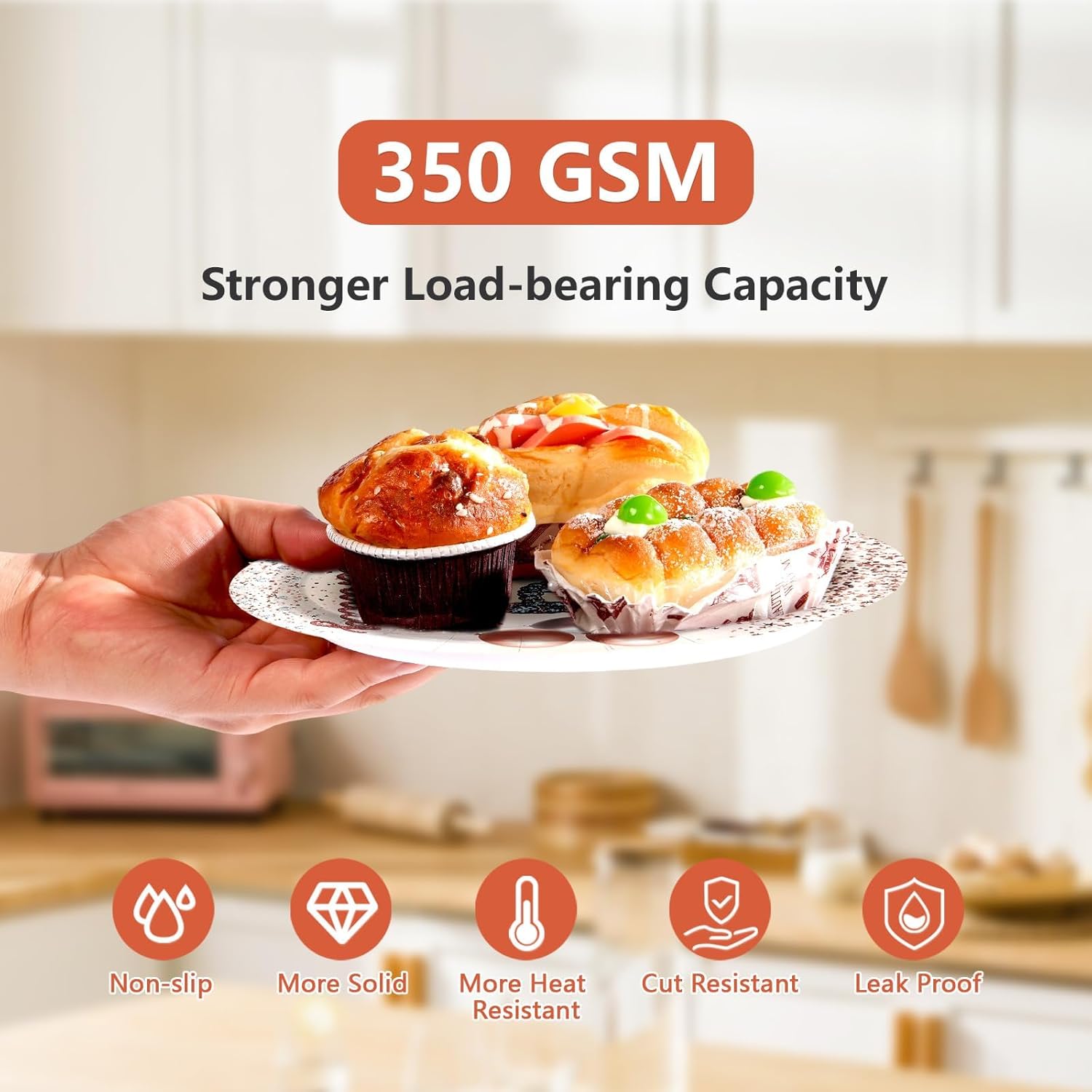 96 Pcs 89th Birthday Party Supplies for Women Rose Gold 89 Years Old Paper Plates and Napkins Tableware Set Disposable 89th Birthday Decorations for Women 89 Years Old Party Serves 24 - Image 4