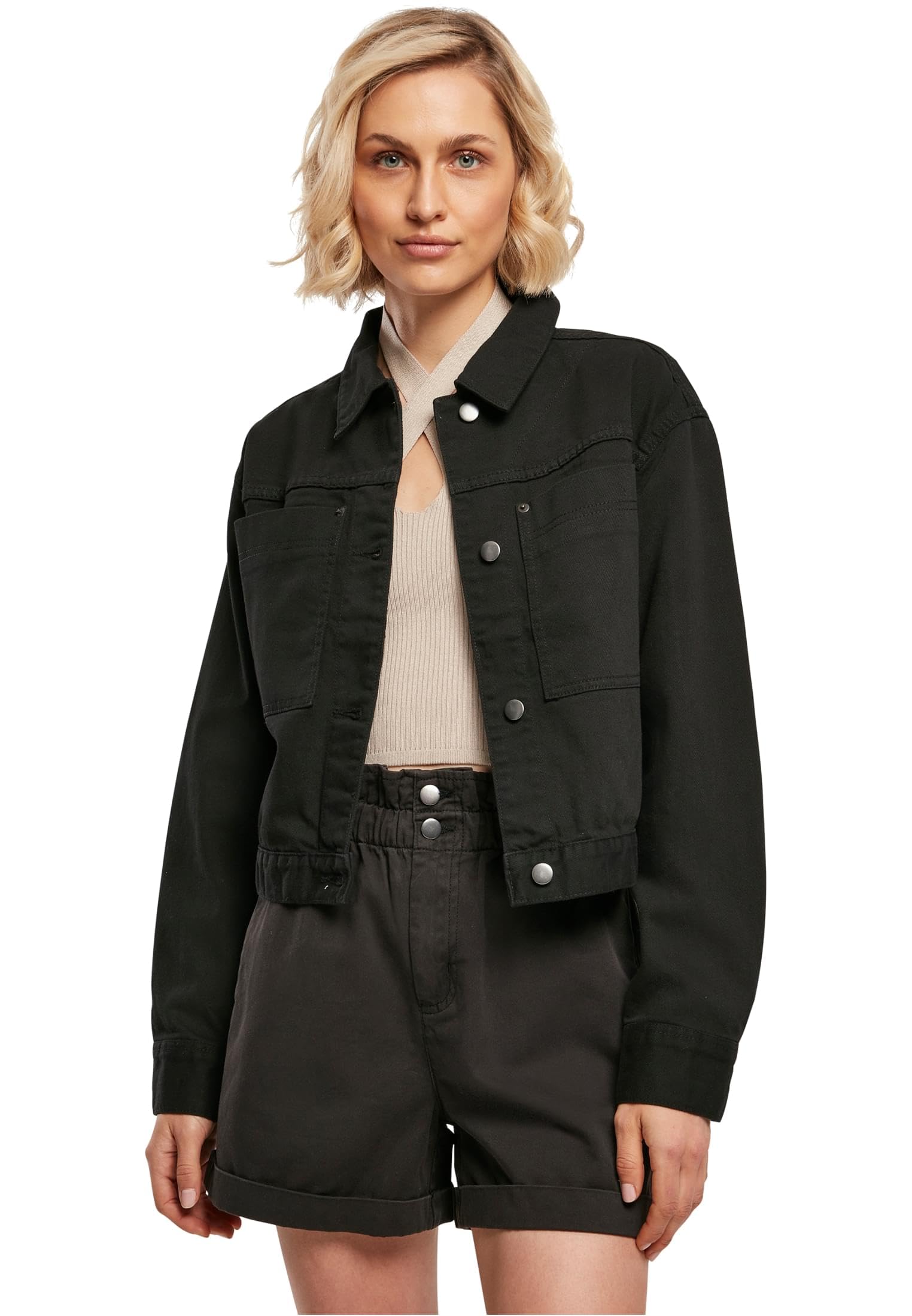 Urban Classics Damen Ladies Short Boxy Worker Jacket