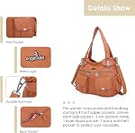 Angelkiss Femmes Sacs à main Purs pour femmes Grand Sac à épaule Satchel Sac à bandoulière