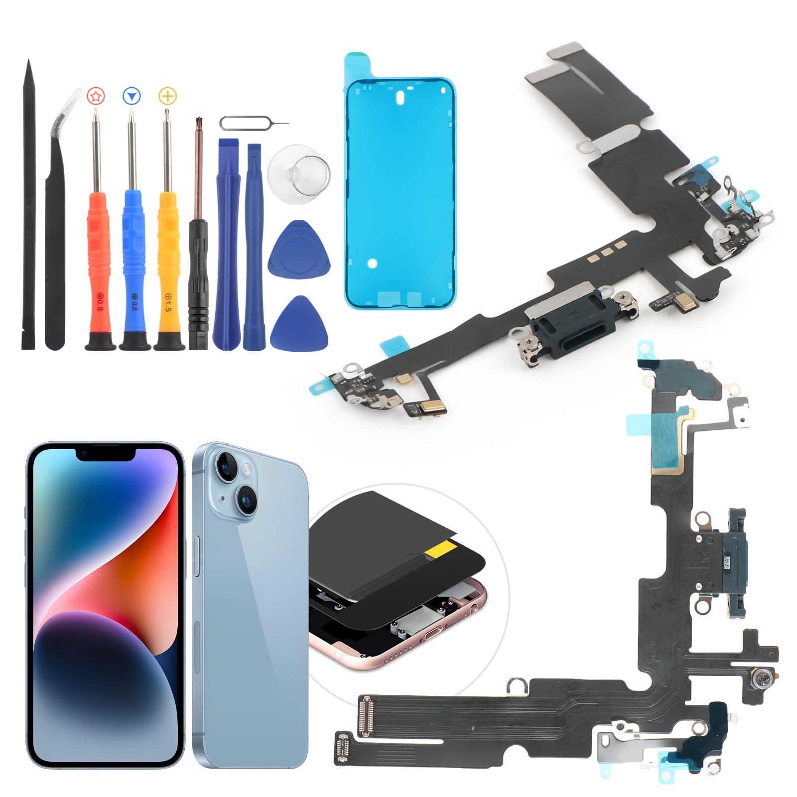 Amazon.com: Dock Connector for iPhone 14 Plus Charging Port Flex