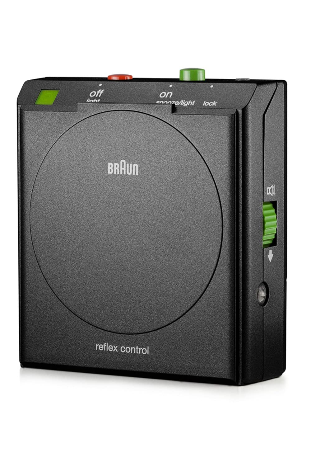 Braun Reflex Control Alarm Clock, Plastik, black, 7.1 x 3 x 7.9 cm, 1 Einheiten